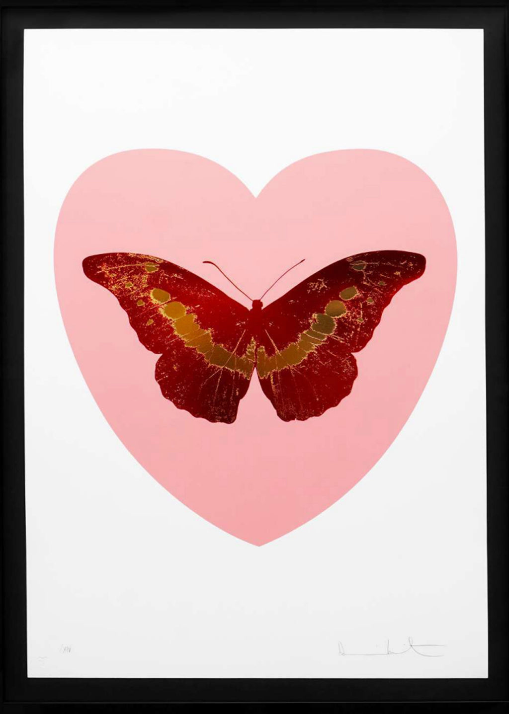 I Love You Butterfly, Pink/Red, 2015 - Damien Hirst